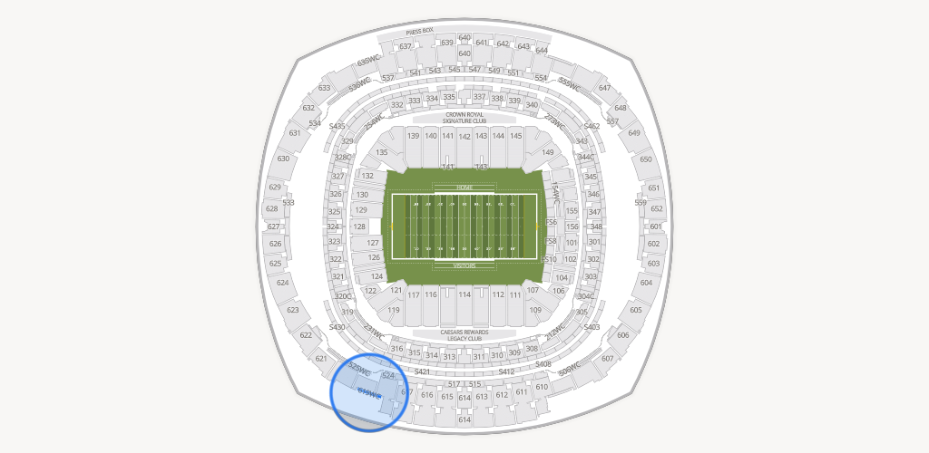 Caesars Superdome Seating Chart