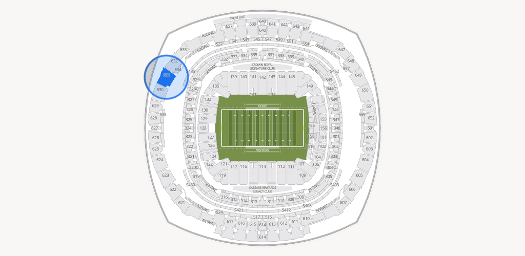Caesars Superdome Seating Chart