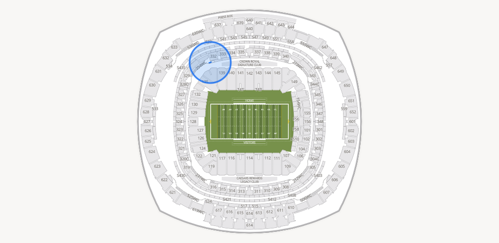 Caesars Superdome Seating Chart