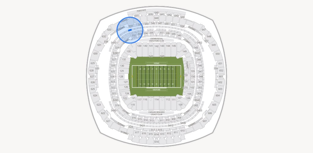 Caesars Superdome Seating Chart