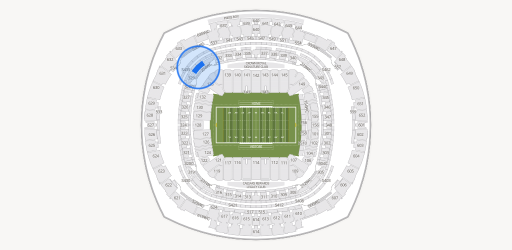 Caesars Superdome Seating Chart
