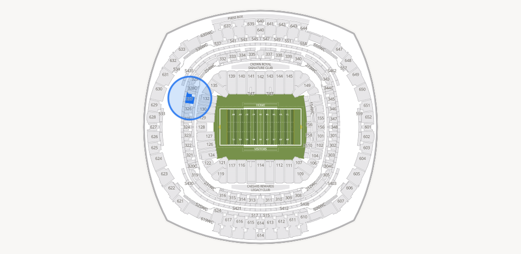 Caesars Superdome Seating Chart
