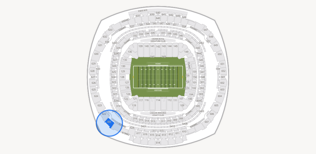 Caesars Superdome Seating Chart
