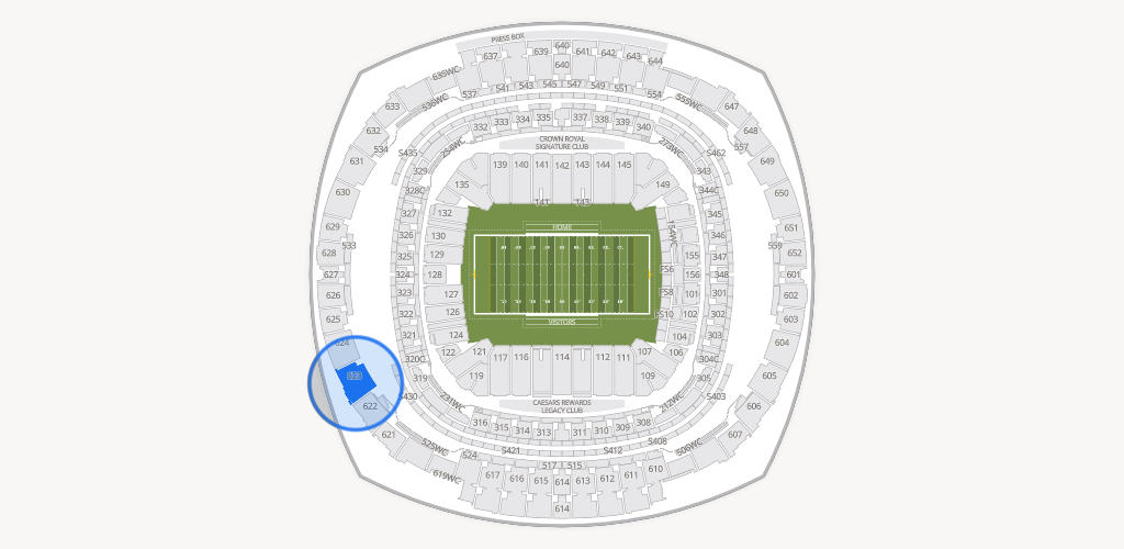 Caesars Superdome Seating Chart