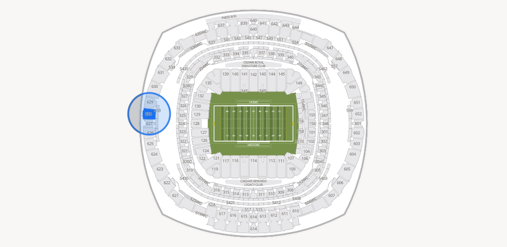 Caesars Superdome Seating Chart