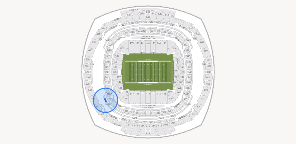 Caesars Superdome Seating Chart