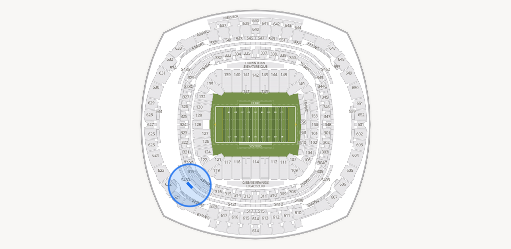Caesars Superdome Seating Chart