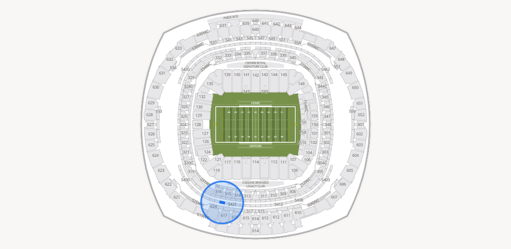 Caesars Superdome Seating Chart