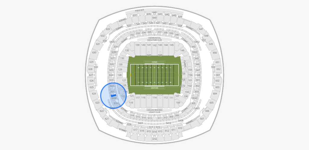 Caesars Superdome Seating Chart