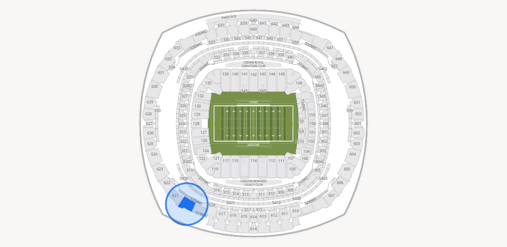 Caesars Superdome Seating Chart