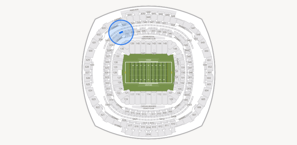 Caesars Superdome Seating Chart