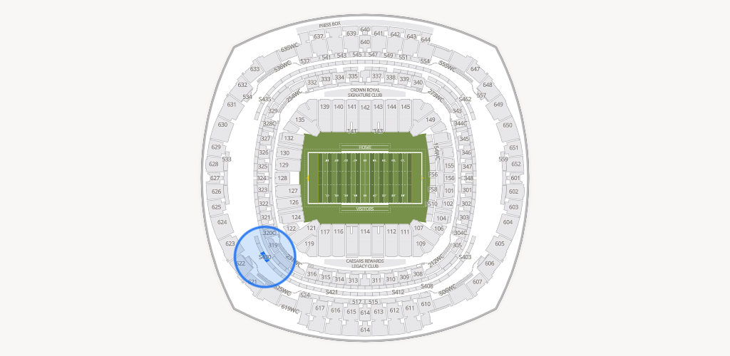 Caesars Superdome Seating Chart
