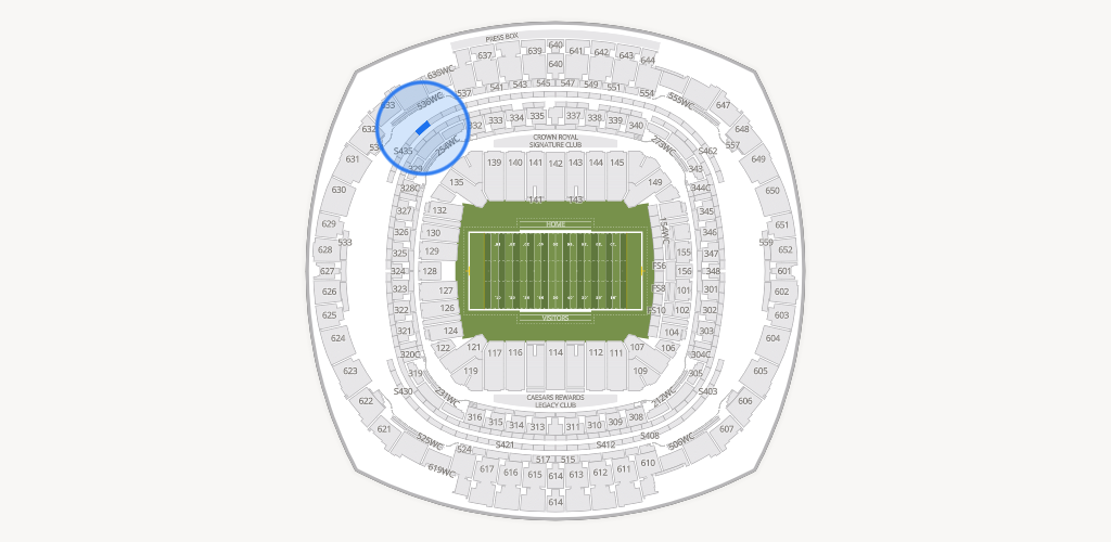 Caesars Superdome Seating Chart
