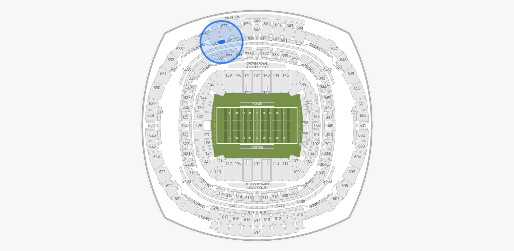 Caesars Superdome Seating Chart