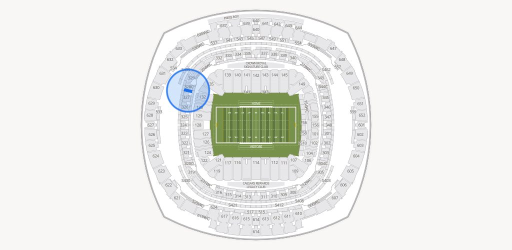 Caesars Superdome Seating Chart