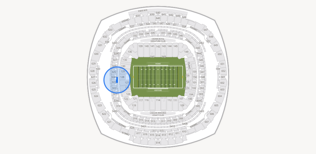 Caesars Superdome Seating Chart