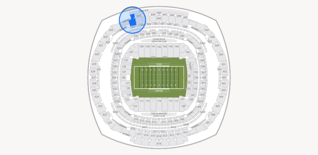 Caesars Superdome Seating Chart