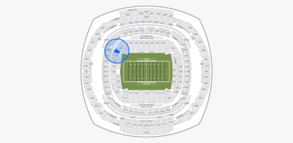 Caesars Superdome Seating Chart