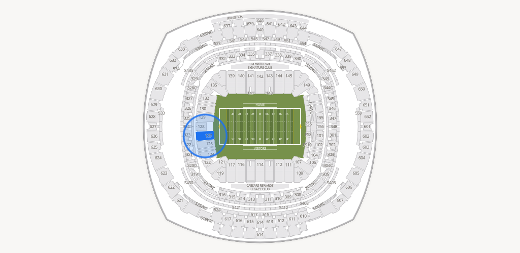 Caesars Superdome Seating Chart