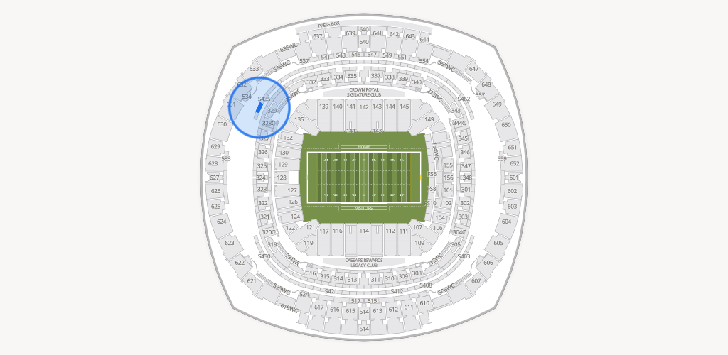 Caesars Superdome Seating Chart