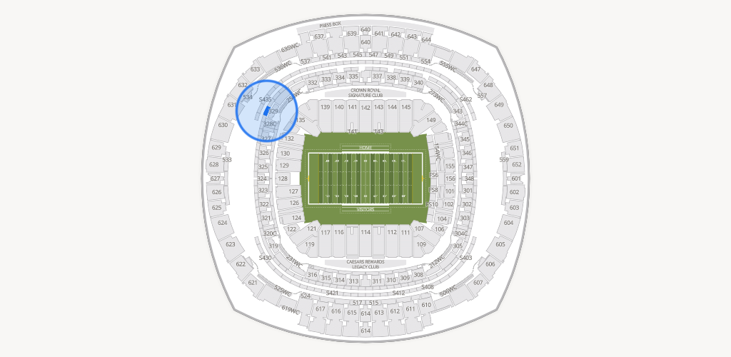 Caesars Superdome Seating Chart