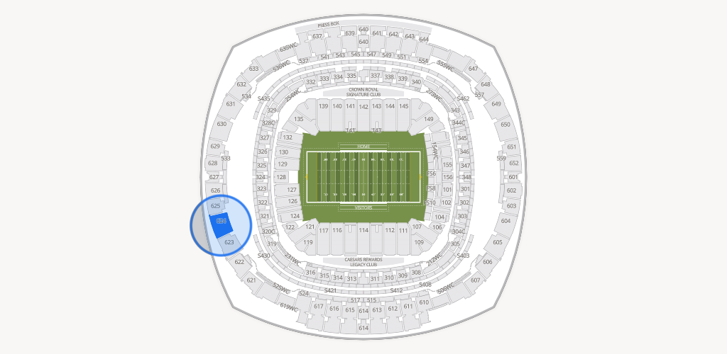 Caesars Superdome Seating Chart