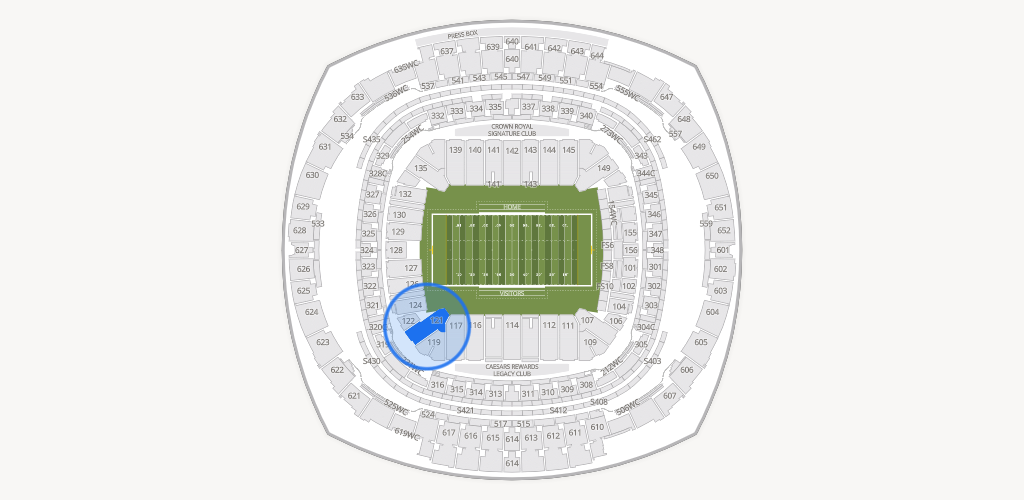 Caesars Superdome Seating Chart