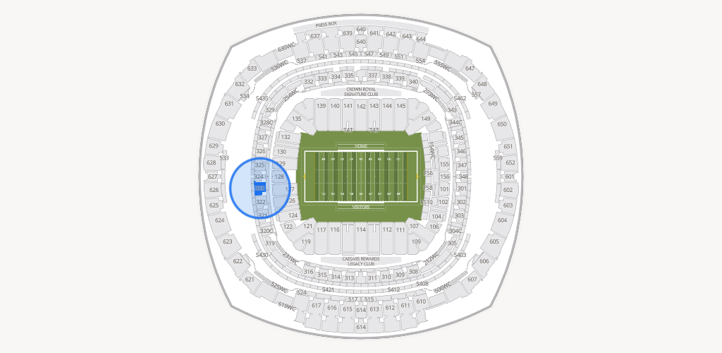 Caesars Superdome Seating Chart