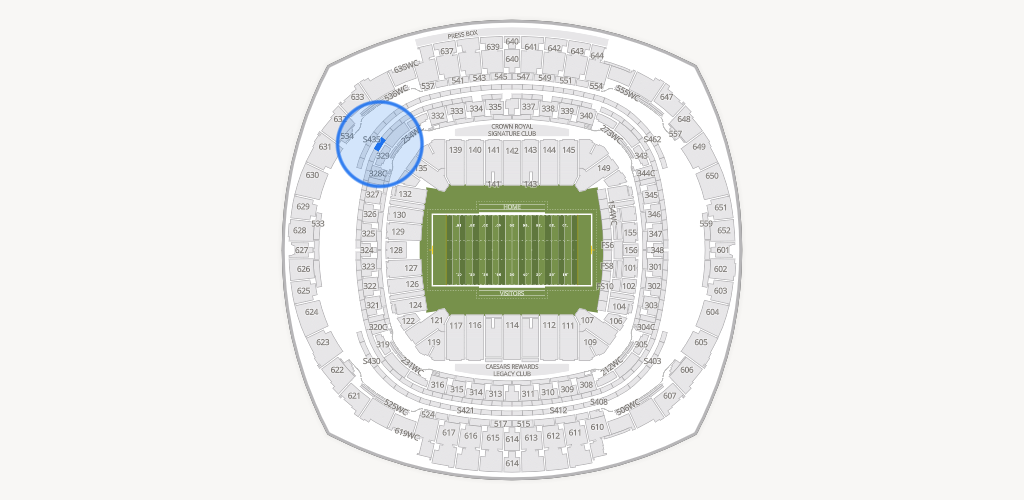 Caesars Superdome Seating Chart
