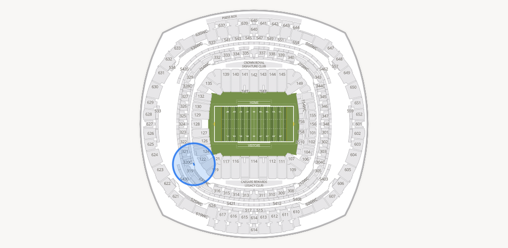 Caesars Superdome Seating Chart