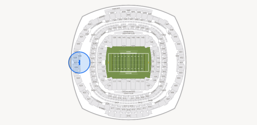 Caesars Superdome Seating Chart