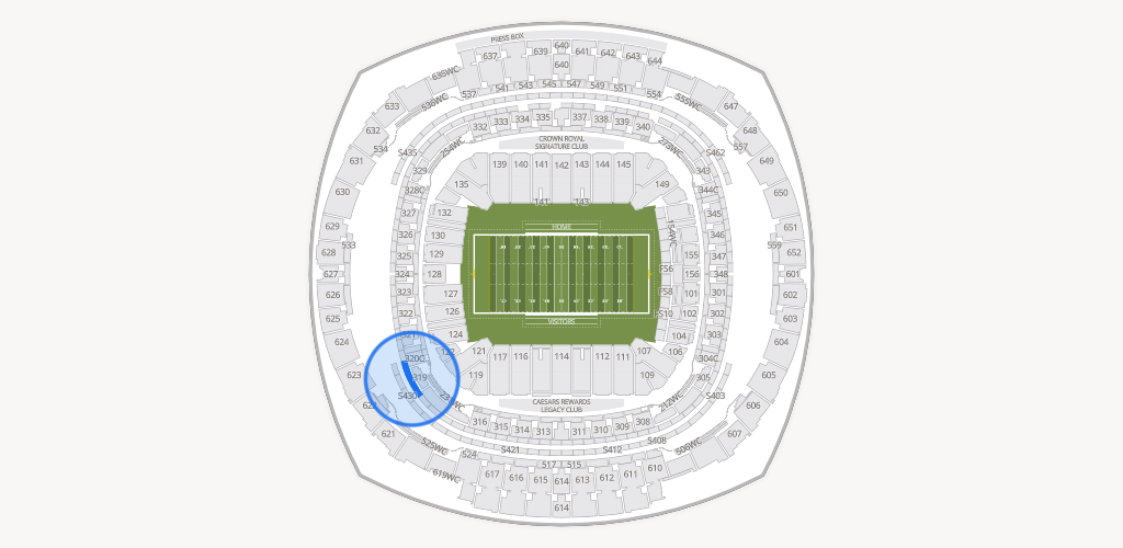 Caesars Superdome Seating Chart