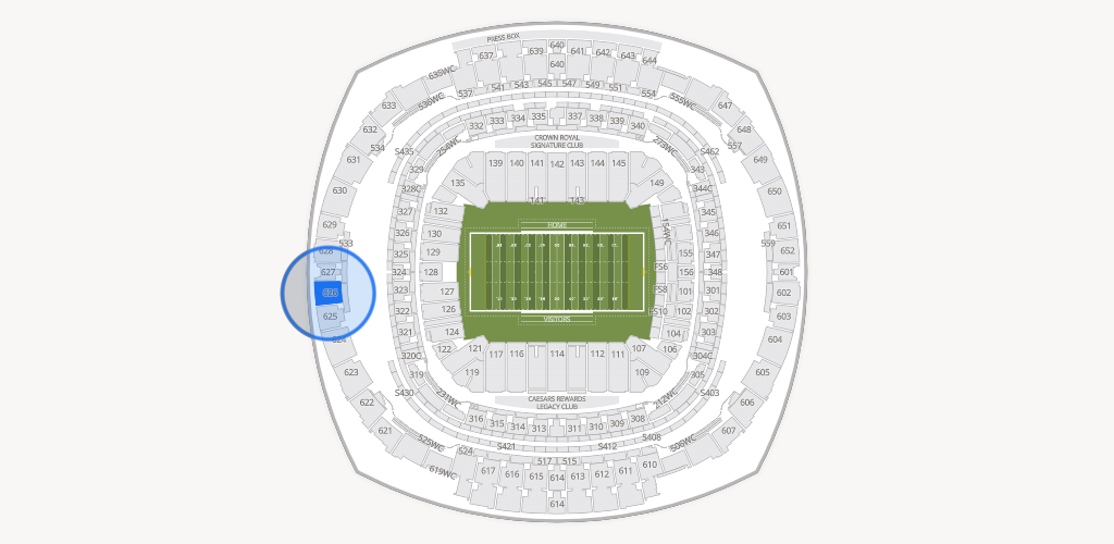 Caesars Superdome Seating Chart