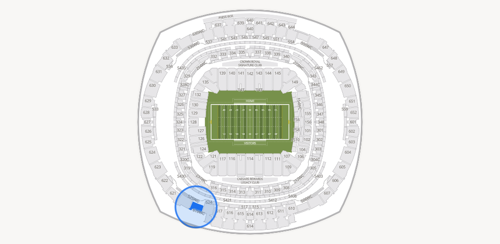 Caesars Superdome Seating Chart
