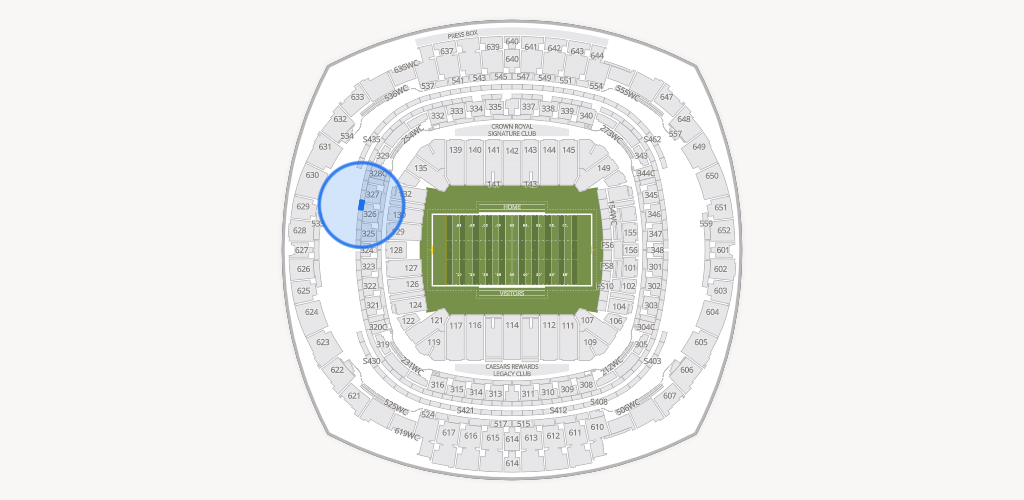 Caesars Superdome Seating Chart