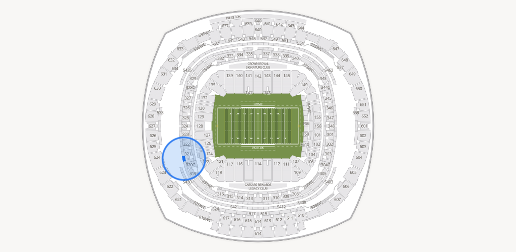 Caesars Superdome Seating Chart