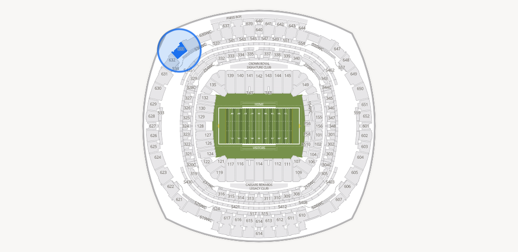Caesars Superdome Seating Chart