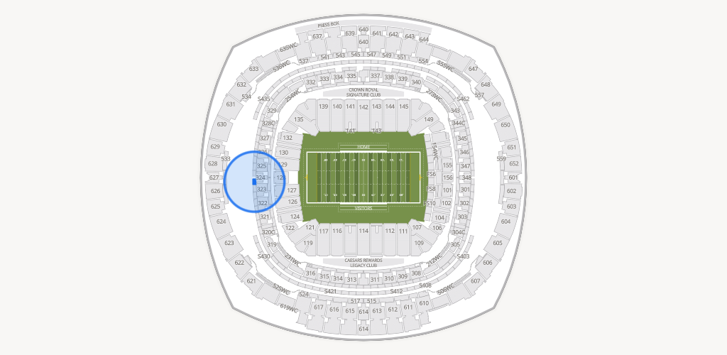 Caesars Superdome Seating Chart