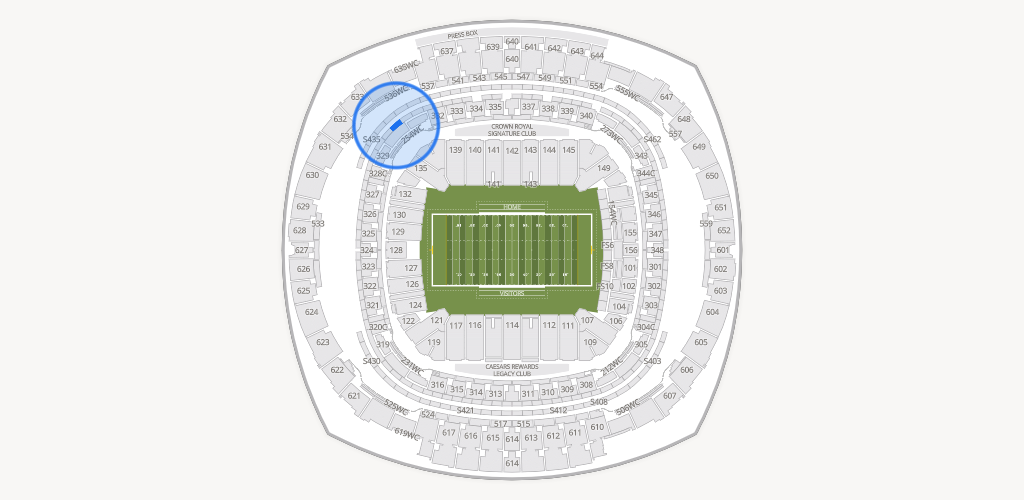 Caesars Superdome Seating Chart