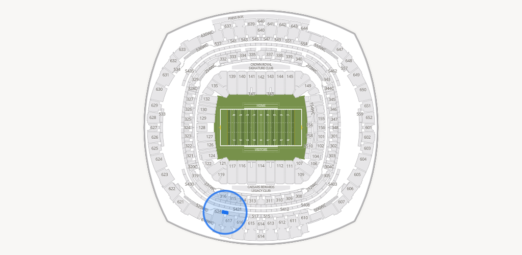 Caesars Superdome Seating Chart