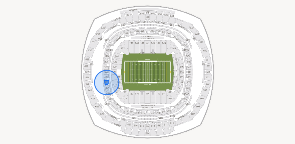 Caesars Superdome Seating Chart