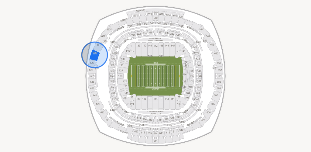 Caesars Superdome Seating Chart