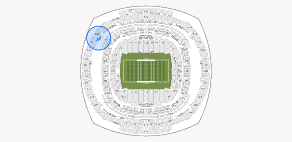 Caesars Superdome Seating Chart