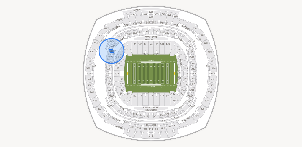 Caesars Superdome Seating Chart
