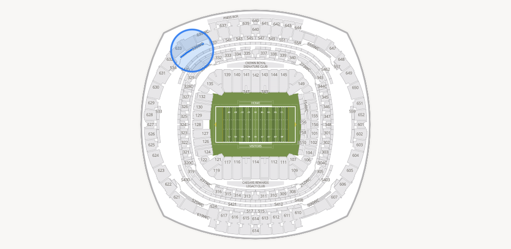 Caesars Superdome Seating Chart