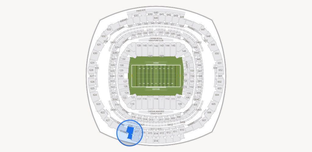 Caesars Superdome Seating Chart