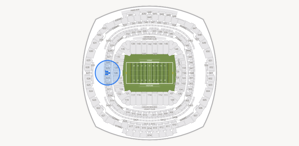 Caesars Superdome Seating Chart
