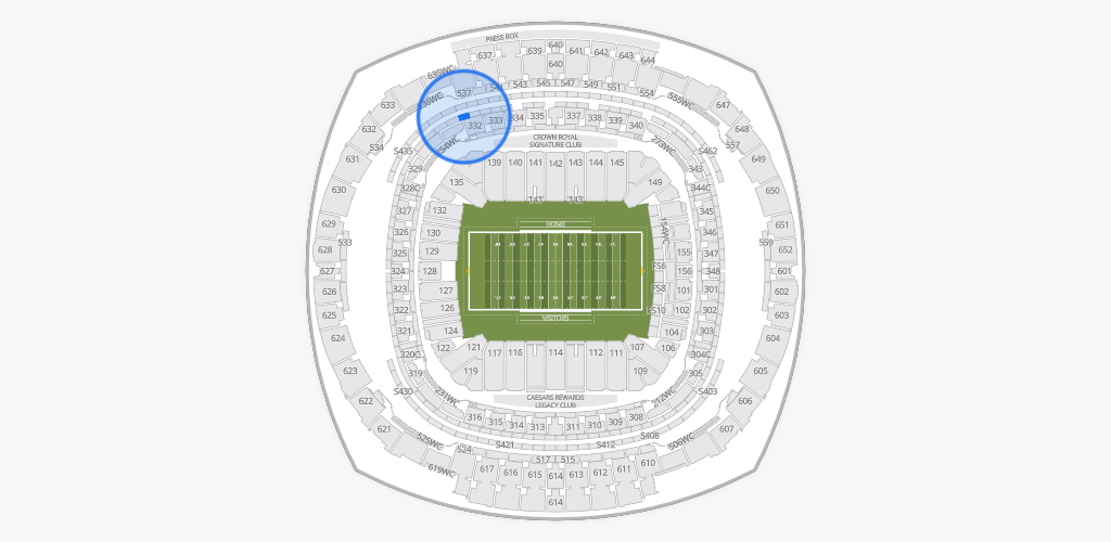 Caesars Superdome Seating Chart