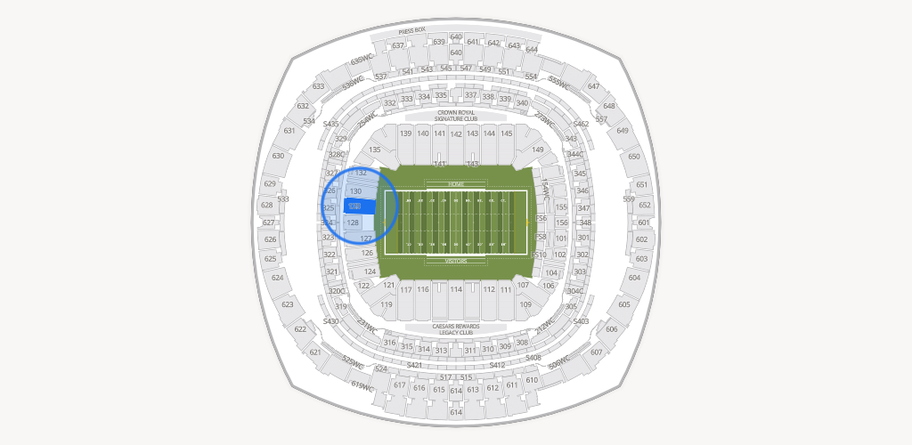 Caesars Superdome Seating Chart