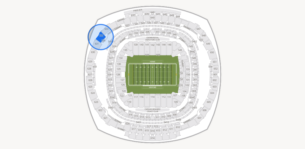 Caesars Superdome Seating Chart